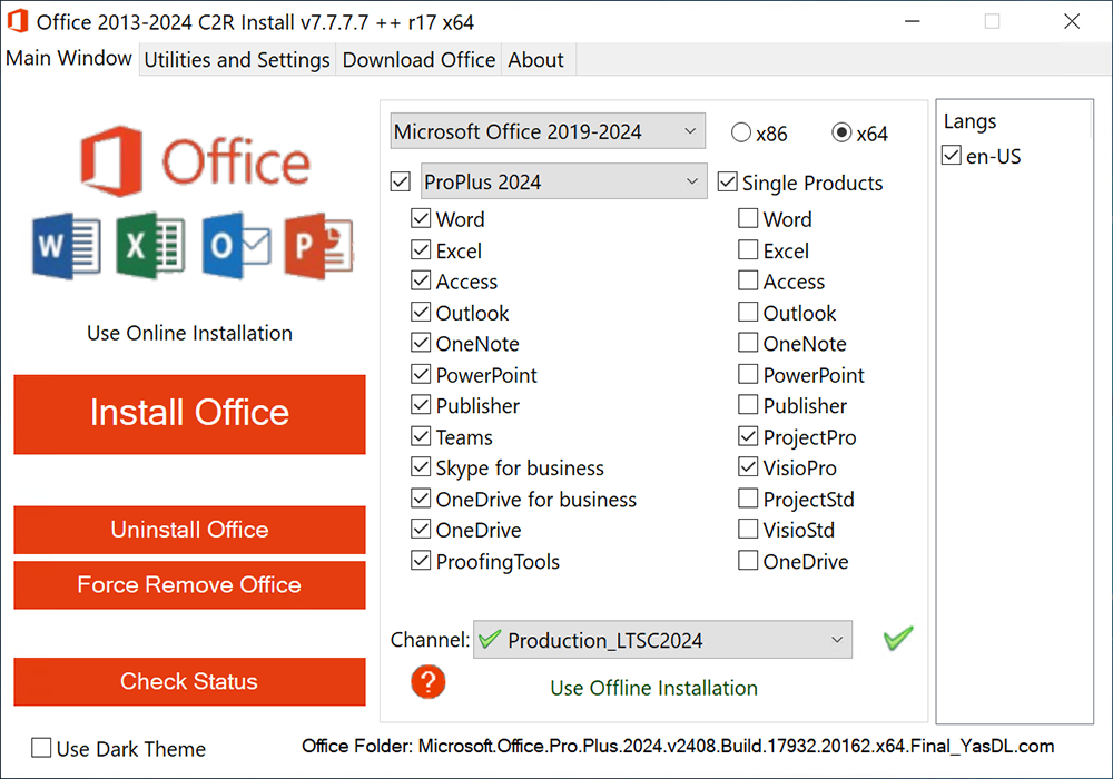 دانلود آفیس 2024 – Microsoft Office Professional Plus 2021-2024 VL v2510 Build 19328.20158 x64 Final
